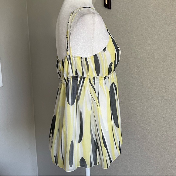 Yellow and Gray Women's Top Size 8 - Picture 4 of 7